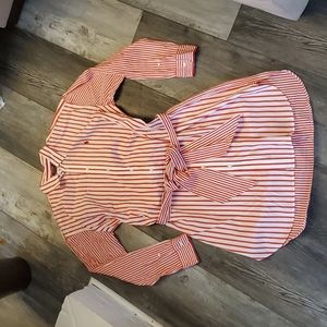 Ralph Lauren Red Striped shirt dress